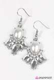 Paparazzi "International Idol - White" earring Paparazzi Jewelry