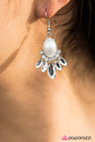 Paparazzi "International Idol - White" earring Paparazzi Jewelry