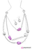 Paparazzi "Interstellar" Purple Necklace & Earring Set Paparazzi Jewelry