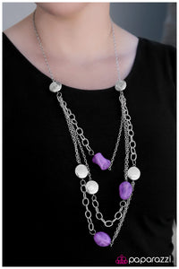 Paparazzi "Interstellar" Purple Necklace & Earring Set Paparazzi Jewelry