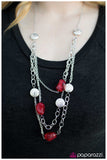 Paparazzi "Interstellar" Red Necklace & Earring Set Paparazzi Jewelry