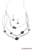 Paparazzi "Interstellar" Silver Necklace & Earring Set Paparazzi Jewelry