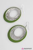Paparazzi "Intertwining Melodies - Green" earring Paparazzi Jewelry