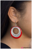 Paparazzi "Intertwining Melodies - Red" earring Paparazzi Jewelry