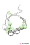 Paparazzi "In The Glow - Green" bracelet Paparazzi Jewelry