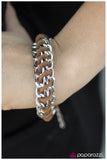 Paparazzi "In This Together - Brown" bracelet Paparazzi Jewelry