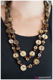 Paparazzi "Into The Woods - Brown" necklace Paparazzi Jewelry