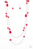 Paparazzi "In Your GLEAMS - Red" necklace Paparazzi Jewelry