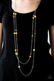 Paparazzi "In Your GLEAMS - Yellow" necklace Paparazzi Jewelry
