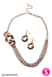 Paparazzi "I Saw It First!" Copper Necklace & Earring Set Paparazzi Jewelry