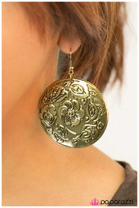 Paparazzi "Island Hopping" Brass Earrings Paparazzi Jewelry