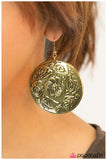 Paparazzi "Island Hopping" Brass Earrings Paparazzi Jewelry