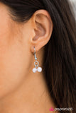 Paparazzi "Isnt She Charming?" White Necklace & Earring Set Paparazzi Jewelry