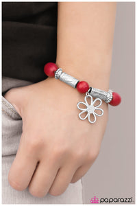Paparazzi "I Stand Collected" Red Bracelet Paparazzi Jewelry