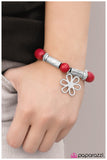 Paparazzi "I Stand Collected" Red Bracelet Paparazzi Jewelry
