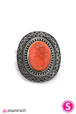 Paparazzi "It Comes Naturally" Orange Ring Paparazzi Jewelry