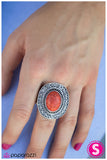 Paparazzi "It Comes Naturally" Orange Ring Paparazzi Jewelry