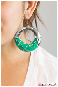 Paparazzi "It Girl" Green Earrings Paparazzi Jewelry