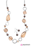 Paparazzi "It Goes To Show... - Brown" necklace Paparazzi Jewelry
