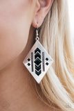 Paparazzi "I TRIBE and I TRIBE" Black Earrings Paparazzi Jewelry