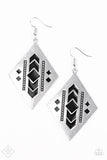 Paparazzi "I TRIBE and I TRIBE" Black Earrings Paparazzi Jewelry