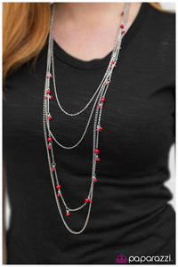 Paparazzi "Its a Date!" Red Necklace & Earring Set Paparazzi Jewelry