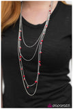 Paparazzi "Its a Date!" Red Necklace & Earring Set Paparazzi Jewelry