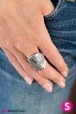 Paparazzi "Its All SUN And Games - Silver" ring Paparazzi Jewelry
