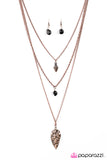 Paparazzi "Its Ancient History" Copper Necklace & Earring Set Paparazzi Jewelry