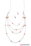 Paparazzi "Its A Small World - red" necklace Paparazzi Jewelry