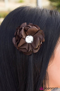 Paparazzi "Its A Wonderful Life - Brown" hair clip Paparazzi Jewelry