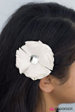 Paparazzi "Its A Wonderful Life - White" hair clip Paparazzi Jewelry