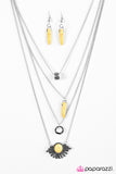 Paparazzi "Its A Wonderful WILDLIFE" Yellow Necklace & Earring Set Paparazzi Jewelry