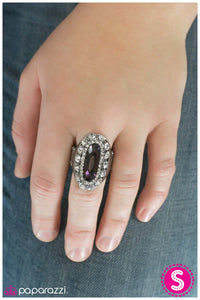 Paparazzi "Its Good To Be Queen" Purple Ring Paparazzi Jewelry