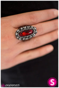 Paparazzi "Its Good to be Queen" Red Ring Paparazzi Jewelry