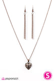 Paparazzi "Its HEART To Believe" Copper Necklace & Earring Set Paparazzi Jewelry