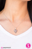 Paparazzi "Its HEART To Believe" Silver Necklace & Earring Set Paparazzi Jewelry