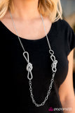 Paparazzi "Its KNOT Me, Its You - Silver" necklace Paparazzi Jewelry
