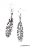 Paparazzi "Its Never Too Late To Fly - Brown" earring Paparazzi Jewelry