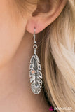 Paparazzi "Its Never Too Late To Fly - Brown" earring Paparazzi Jewelry