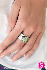 Paparazzi "Its Not Easy Being A Princess" Green Ring Paparazzi Jewelry