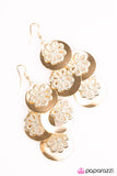 Paparazzi "Its Raining Flowers - Gold" earring Paparazzi Jewelry