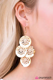 Paparazzi "Its Raining Flowers - Gold" earring Paparazzi Jewelry