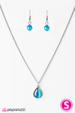 Paparazzi "Its Raining GEMS - Blue" necklace Paparazzi Jewelry
