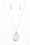 Paparazzi "Its Raining Radiance" Pink Necklace & Earring Set Paparazzi Jewelry