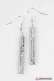 Paparazzi "Its The Climb" White Earrings Paparazzi Jewelry