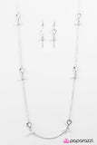 Paparazzi "Its Your Love" White Necklace & Earring Set Paparazzi Jewelry