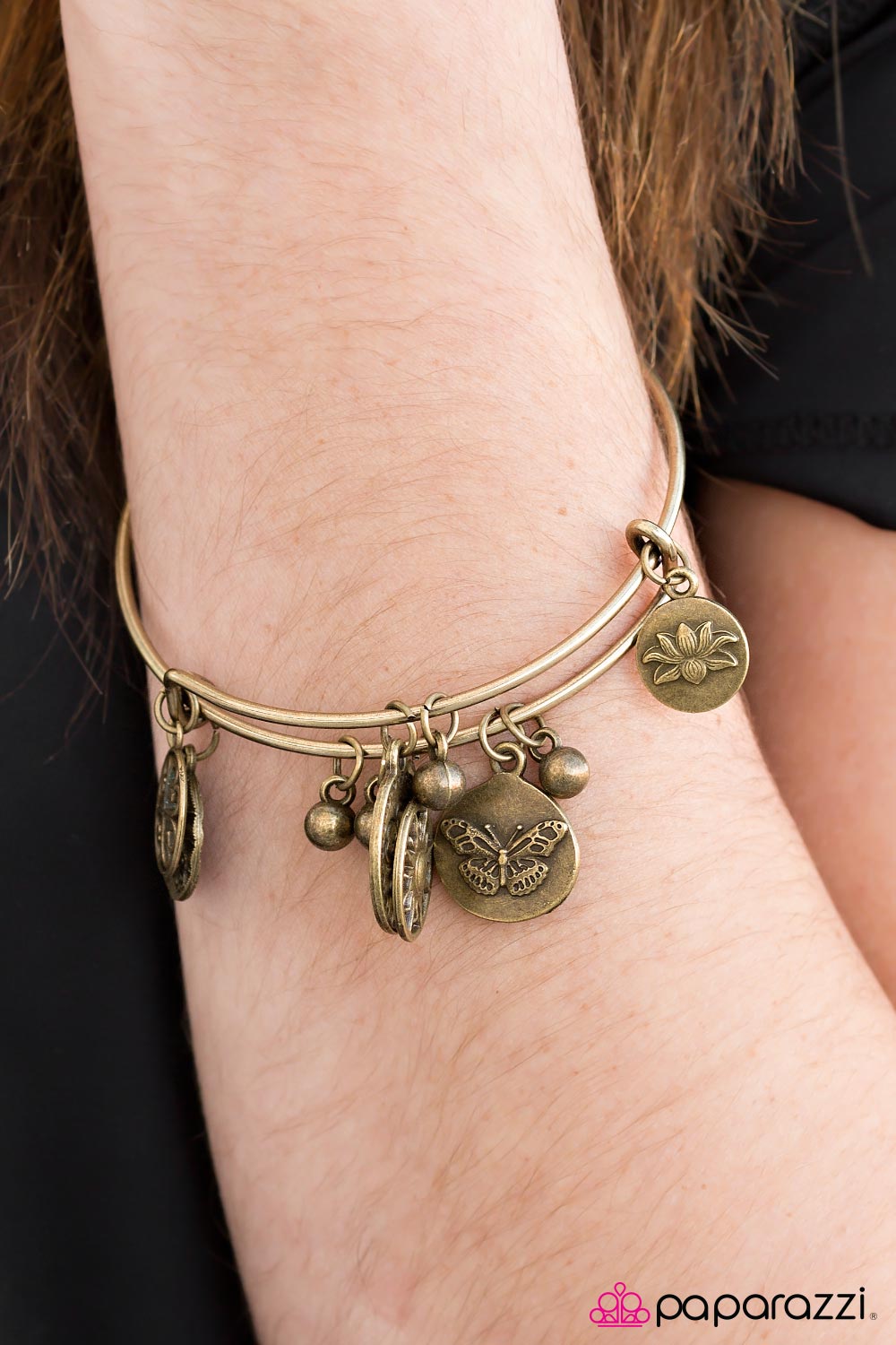 Dreamy dandelions brass on sale bracelet paparazzi