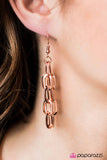 Paparazzi "Ive Got Edge - Copper" necklace Paparazzi Jewelry