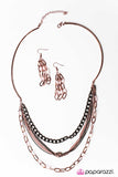 Paparazzi "Ive Got Edge - Copper" necklace Paparazzi Jewelry